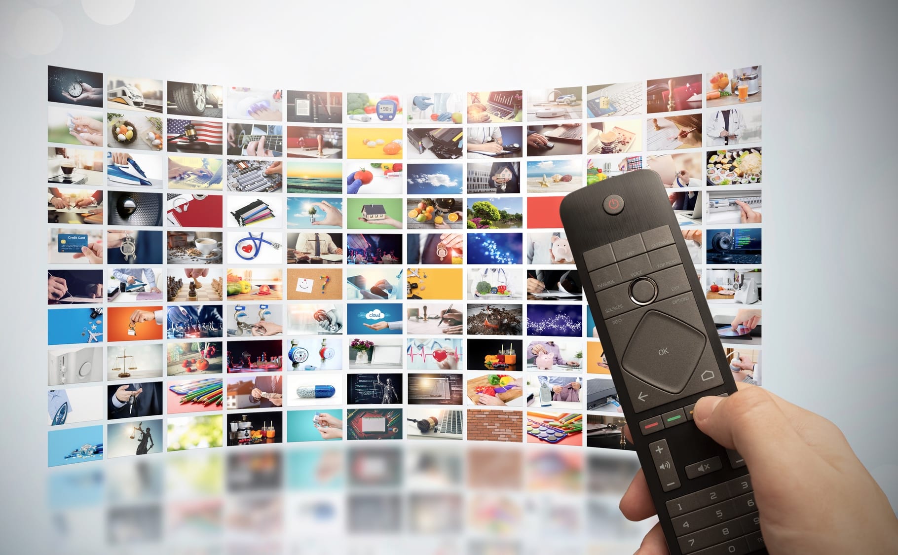 Television streaming video. Media TV on demand