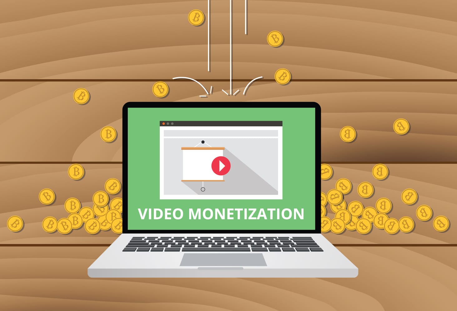 video marketing monetization gold money coin
